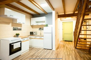 Fridge, oven, stovetop, electric kettle - 1st Nest in Heart of Timisoara (Timisoara)