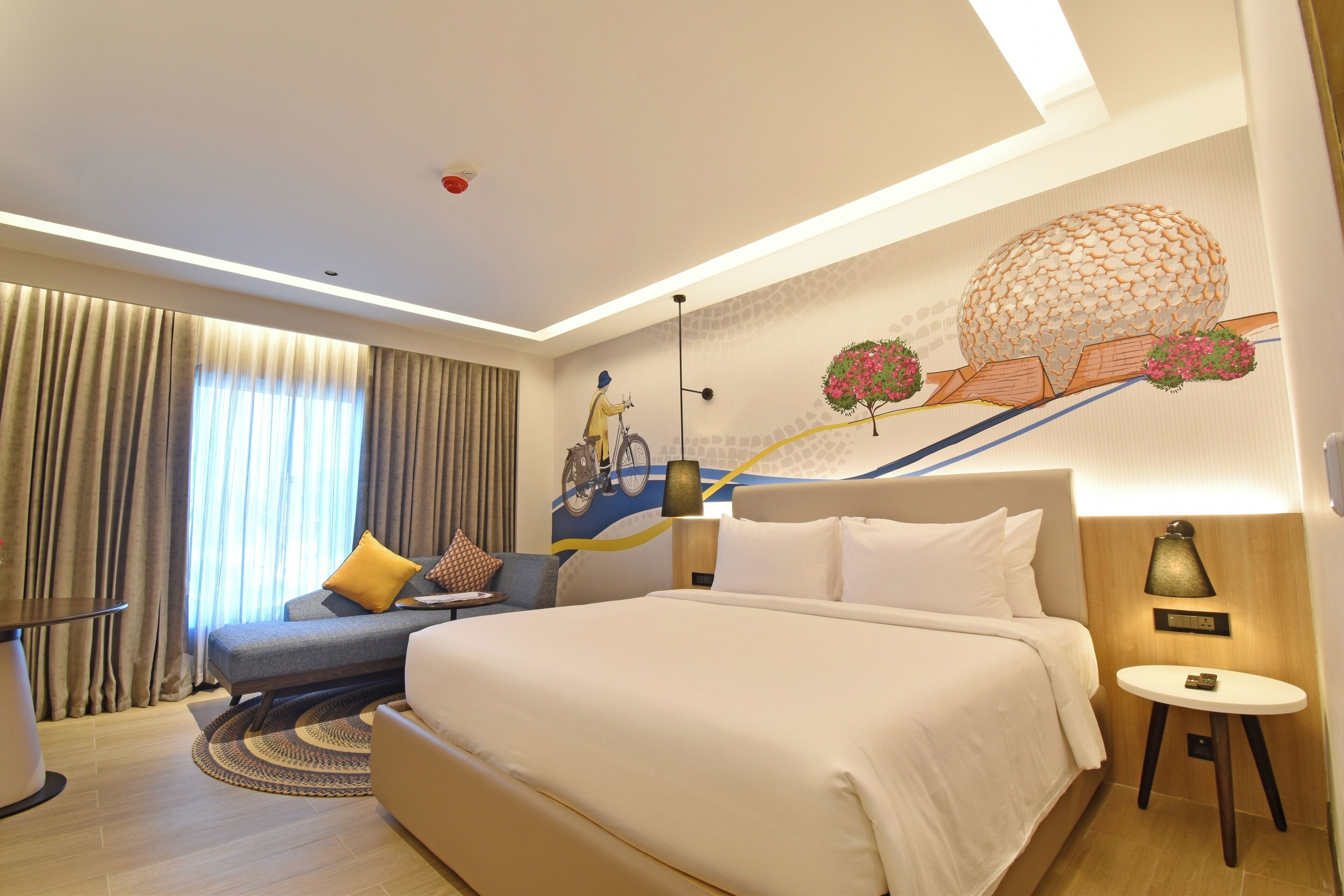 Quarto casal premium, 1 quarto | Cofres nos quartos, espaço de trabalho para notebook