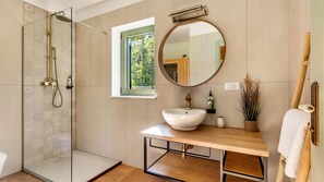 Shower, hair dryer, towels - Villa Isla Blue 3 pool&welness Krk by Villas Guide (Vrbnik)