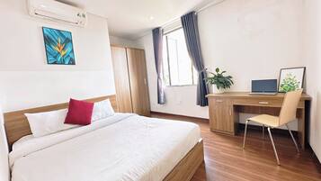 Family Apartment, 2 Bedrooms, Beach View | Premium bedding, individually decorated, individually furnished, desk