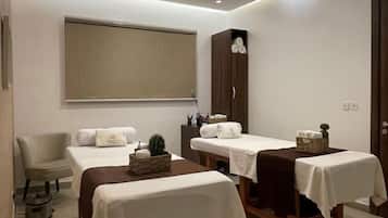 Sauna, hot tub, steam room, hot stone massages, Swedish massages