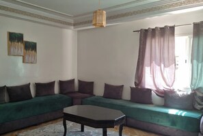 Apartment, 3 Bedrooms, Accessible, Smoking | Living room - Luxurious Accessible Apartment in the Heart of Fes (Fes)