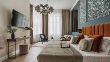 Familie appartement, 2 slaapkamers, airconditioning | Een strijkplank/strijkijzer, gratis wifi