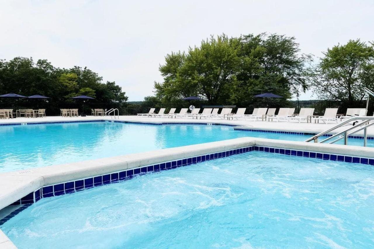 Indoor pool, outdoor pool