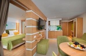 Deluxe-Studio, Balkon, Gartenblick