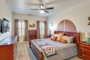 House (3 Bedrooms) | Interior - Fire Pit, Pets Welcome: Home 4 Mi to Dtwn Carlsbad (Carlsbad)