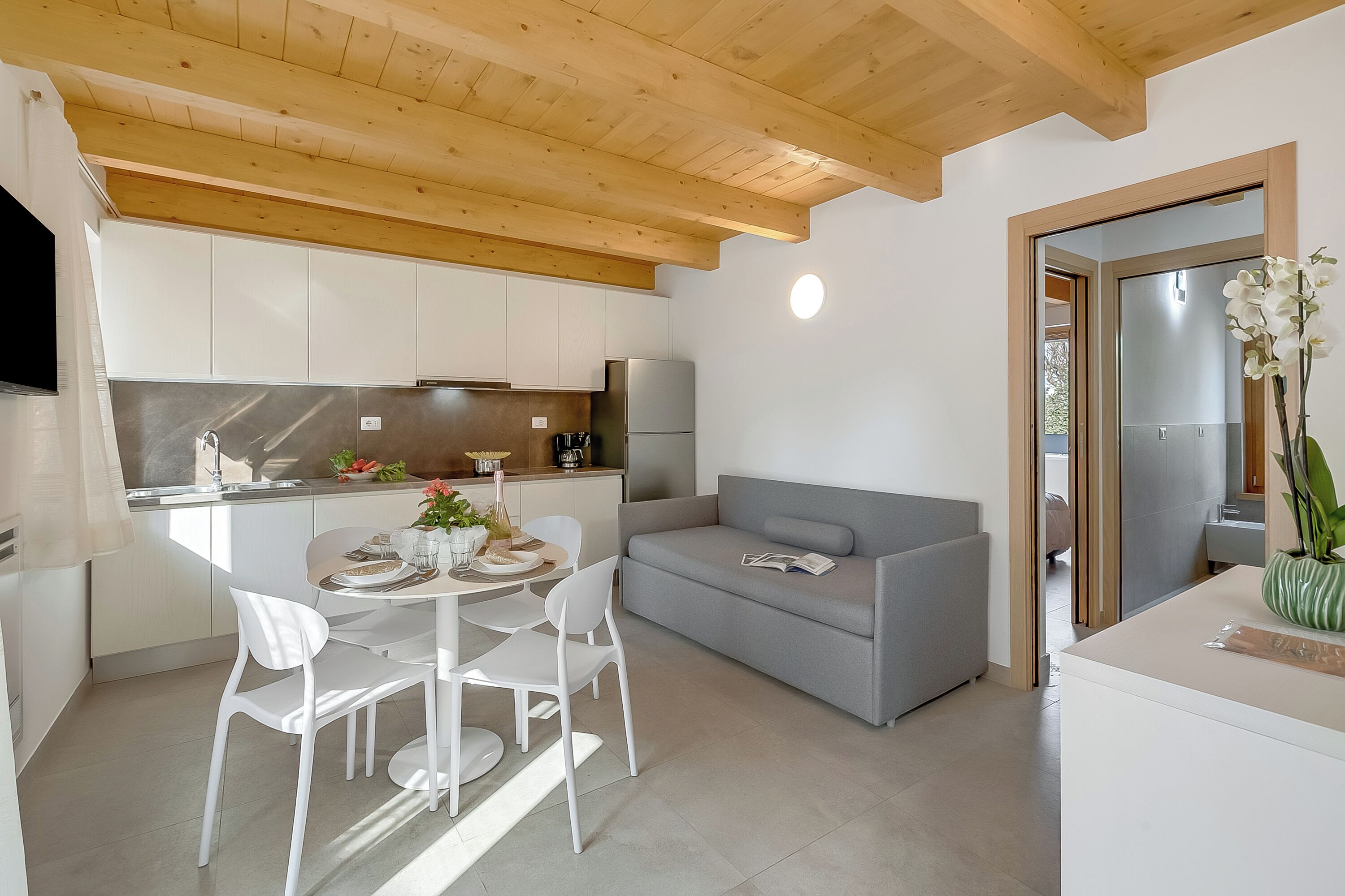 Familienapartment, Mehrere Schlafzimmer (Residenza Lugana - Apt 1) | Eigene Küche