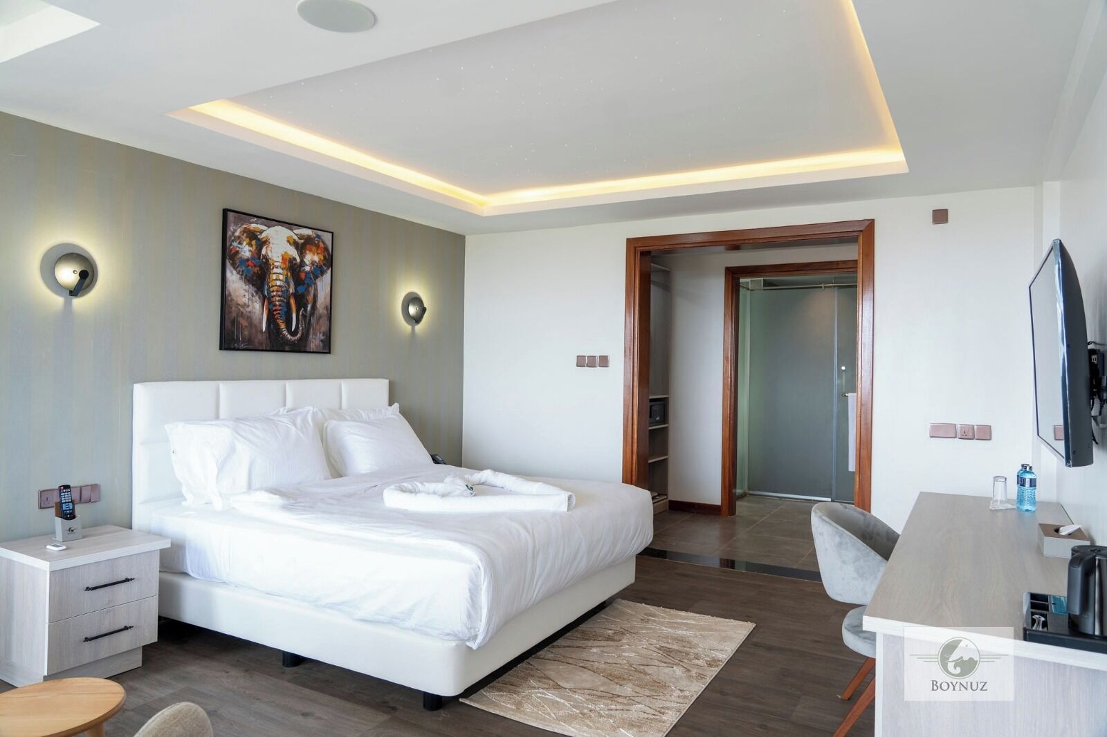 Kamar Double, pemandangan halaman | Brankas, setrika/meja setrika, dan Wi-Fi gratis