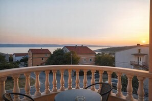 Balcony view - Pool Apartments Novi Vinodolski (Novi Vinodolski)