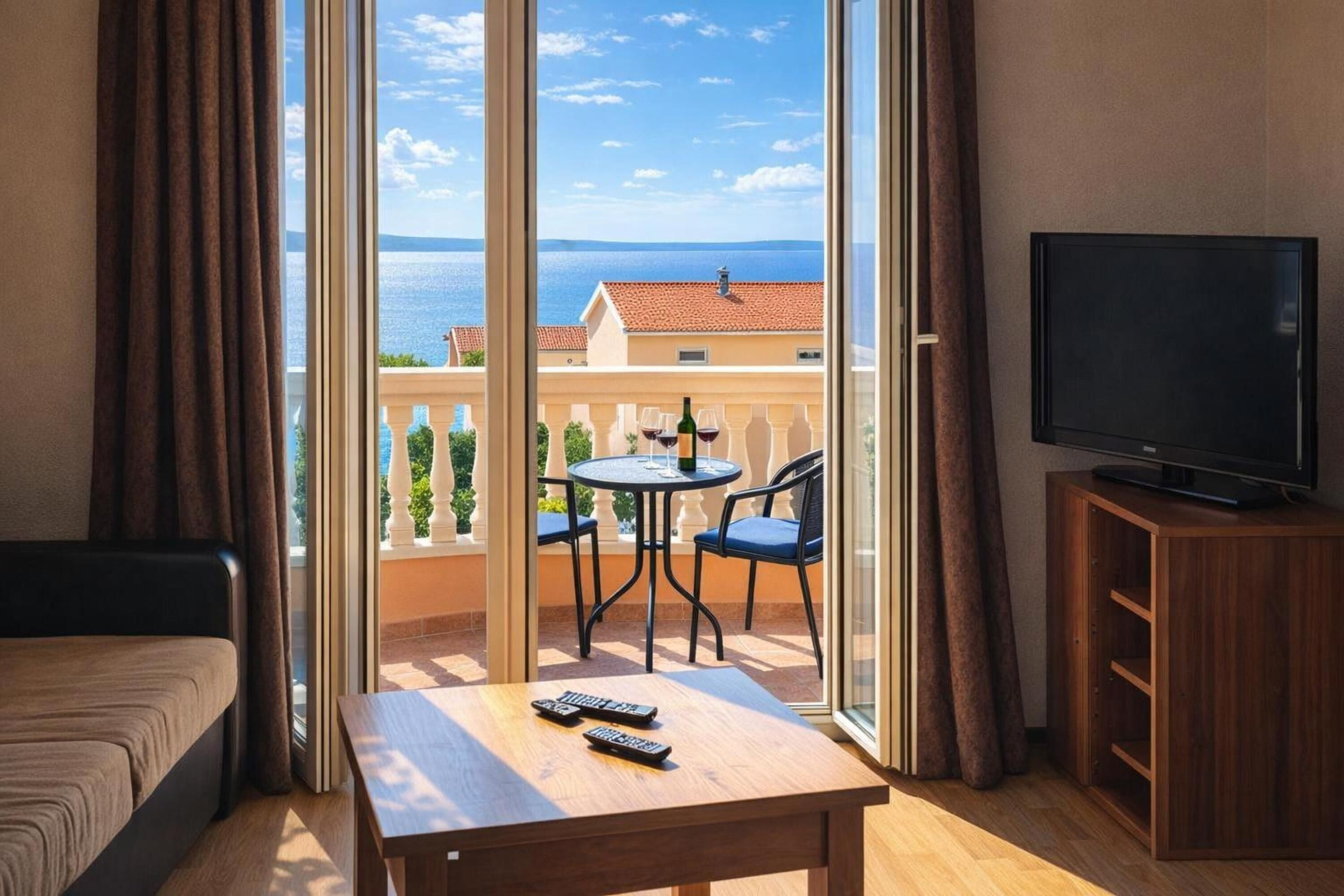 Familienapartment, Mehrere Schlafzimmer (Pool Apt 2 - Novi Vinodolski (Sea)