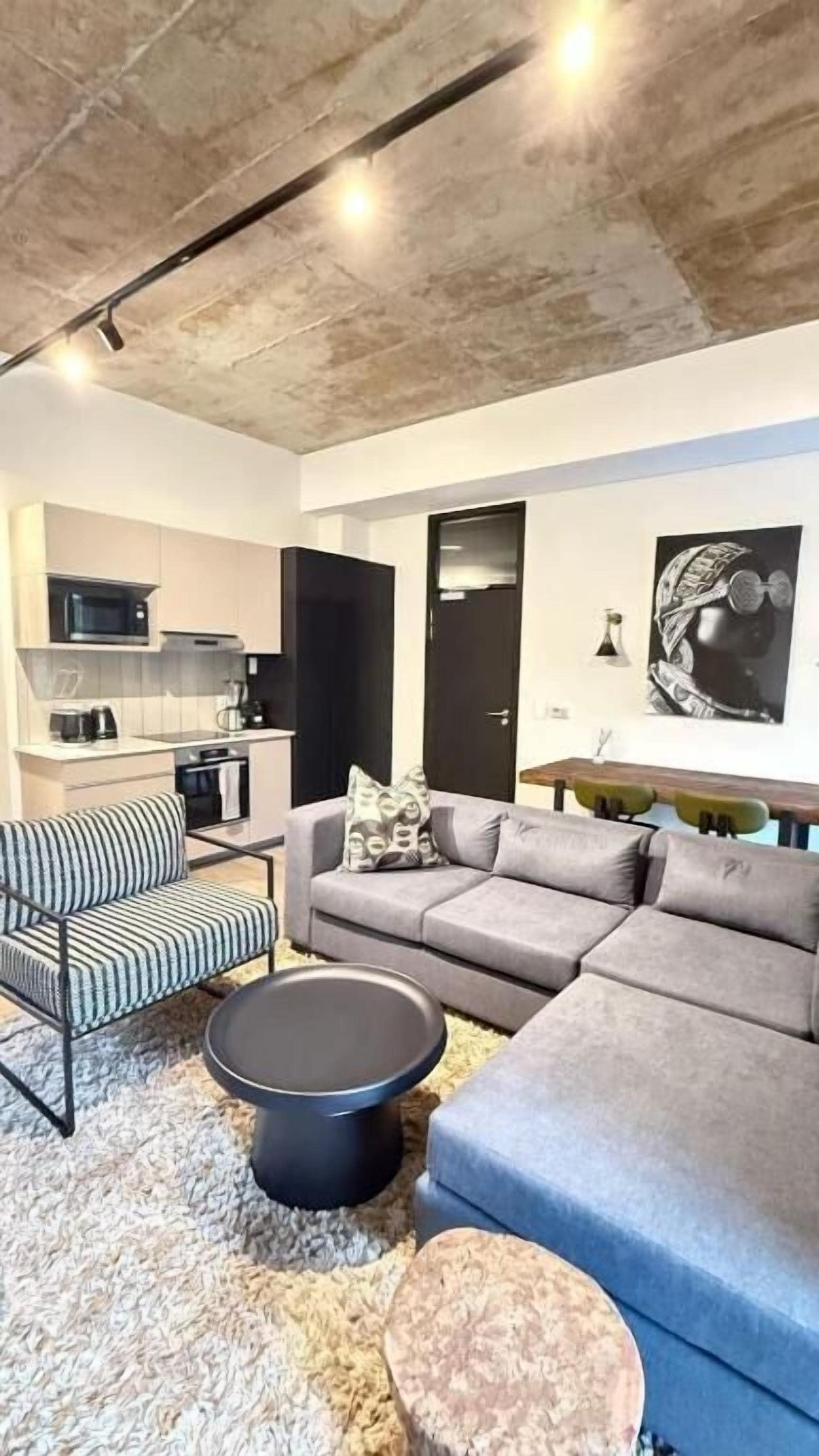 奢華公寓, 露台, 城市景 | 客廳 | 平面電視