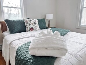 Skrivbord, gratis wi-fi och sängkläder