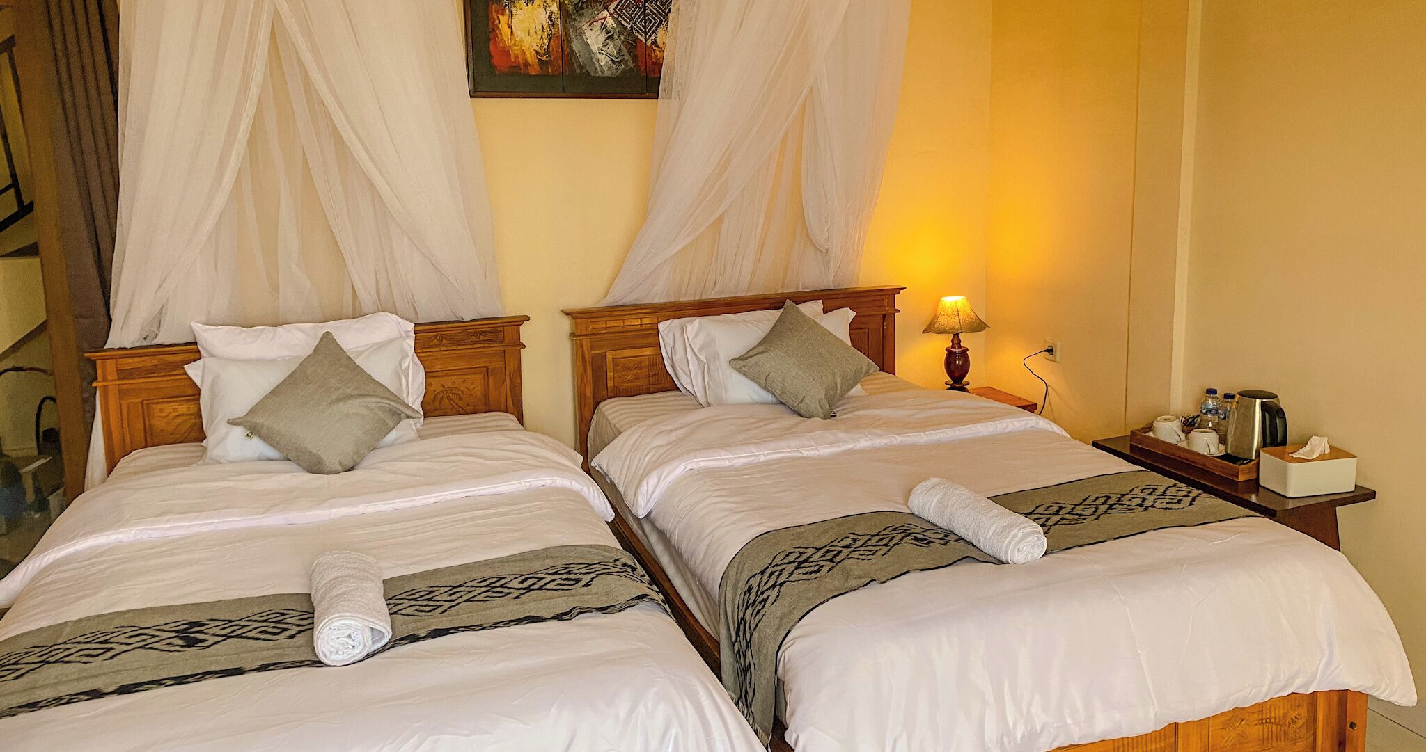 Camera Standard con letto matrimoniale o 2 letti singoli, balcone, vista giardino | Wi-Fi gratuito