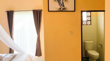 Doppia Standard, balcone, vista montagna | Bagno