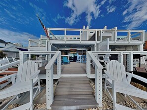 Terrace/patio - Tiki Tango Hideaway | Pet-Friendly Gulf Front Townhome, Spectacular Views (Panama City Beach)