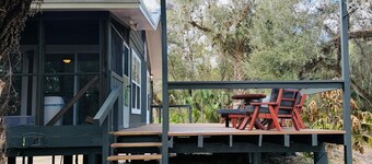 Peace on the River with deer