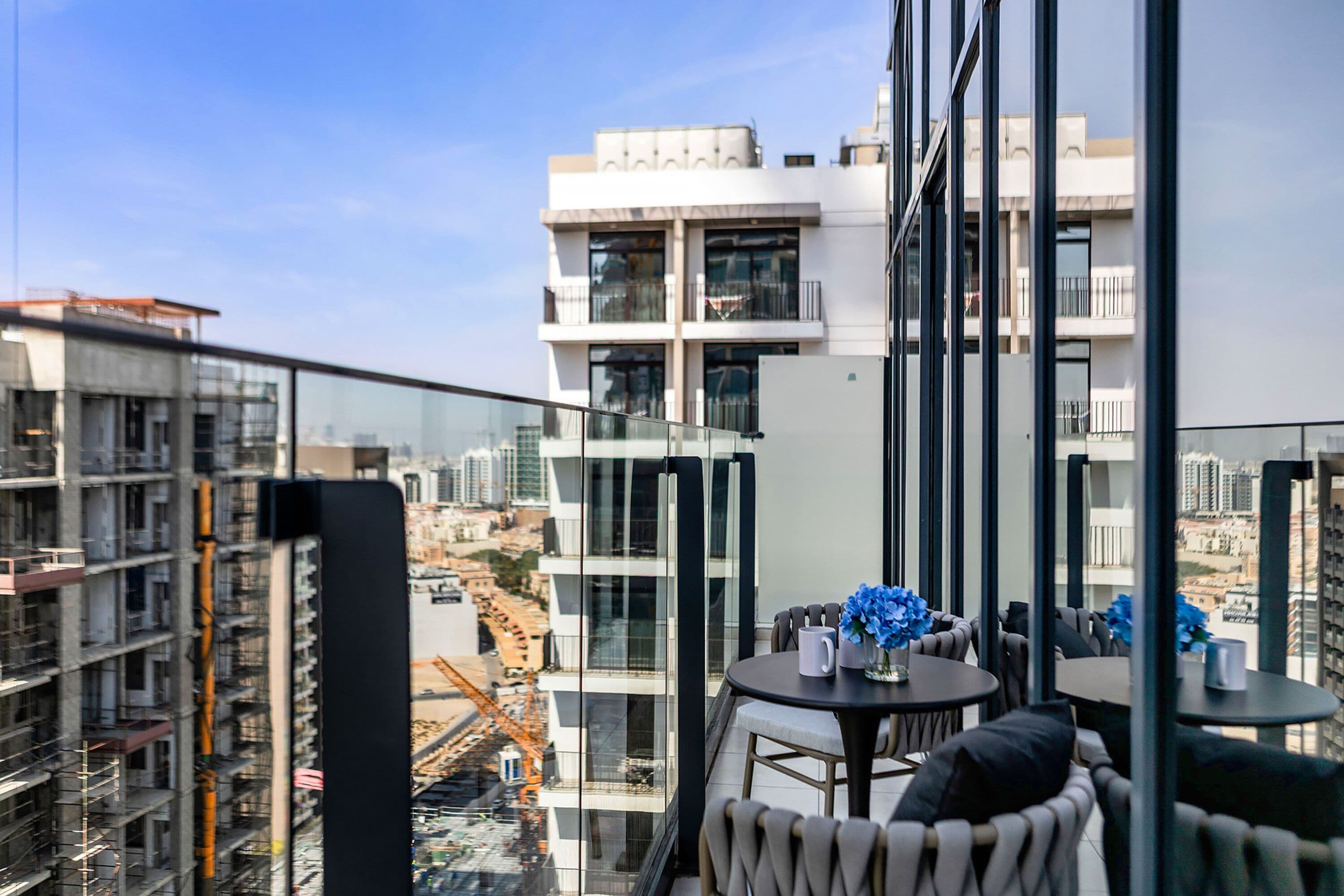 尊荣公寓, 1 间卧室, 阳台, 城市景观 | 阳台