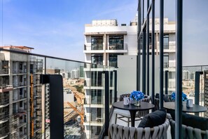 Premium Apartment, 1 Bedroom, Balcony, City View | Balcony - Wonderful 1BR Apartment at East Crest (Dubai)