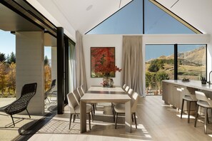 Dining - The Paddock by MajorDomo | Stunning Rural Property with Spa Pool (Queenstown)