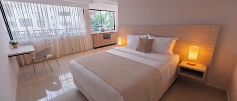 Kahden hengen superior-huone, 1 keskisuuri parisänky | Tallelokero huoneessa, ilmainen Wi-Fi