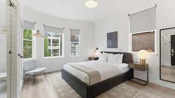 Hypo-allergenic bedding, Tempur-Pedic beds, blackout curtains