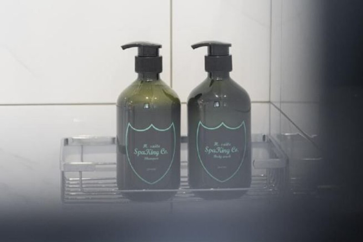 Shower, free toiletries, hair dryer, slippers