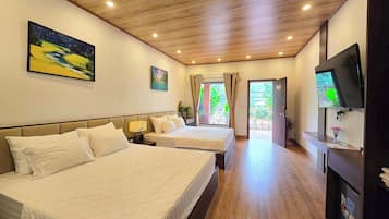 Family Quadruple Room, Balcony, Mountain View | Desk, free WiFi