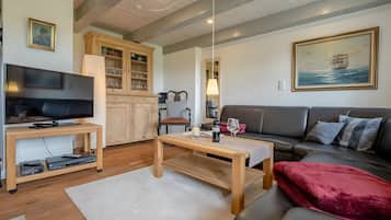 TV, fireplace, DVD player, stereo