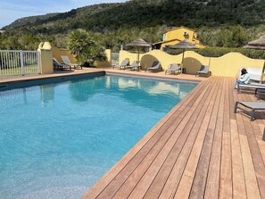 Outdoor pool, a heated pool - Villa Lume di Corsica in Porto-Vecchio, air-conditioned, swimming pool, near Palombaggia (Porto-Vecchio)