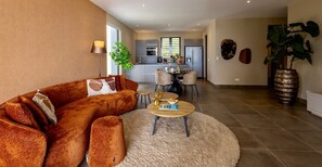 Living area - Luxury ground-floor apartment with tropical calm - Coral Estate (Sint Willibrordus)