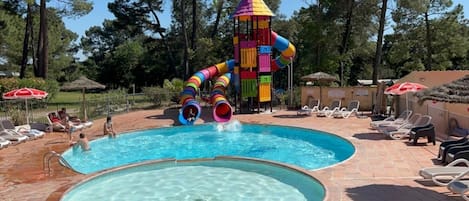 A heated pool
