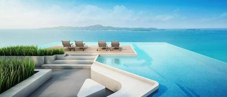 Apartment, 2 Bedrooms, Balcony, Ocean View | Pool