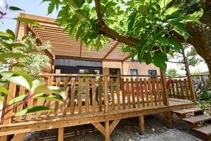 Terrace/patio - ZEcamping 3* piscine pet friendly locatif TV clim 32m2 6 pers (Malemort-du-Comtat)