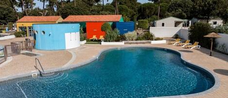 Una piscina riscaldata