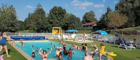 A heated pool