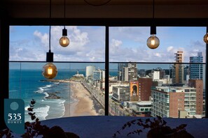 Interior - Barra waterfront on 10th floor with open sea view (Salvador)