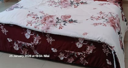 Cozy 1-bedroom studio in beautiful Nilai with AC and gym access