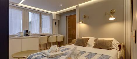 아파트 | 1 개의 침실, 노트북 작업 공간, 다리미/다리미판, 침대 시트