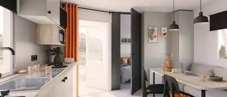 冰箱、微波炉、炉灶