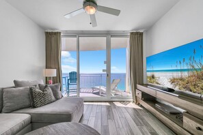 TV - Aqua Sunset Retreat | Beachfront Condo w/ Large Balcony | Aqua 2003 (Panama City Beach)