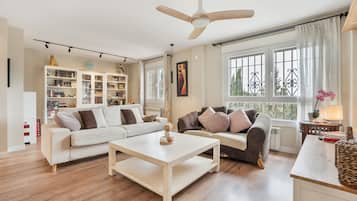 Televisie en een open haard