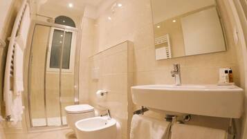 Junior Suite, Sea View | Bathroom | Shower, hair dryer, towels, toilet paper