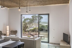 Living area - Myrtia Beach House (Chania)