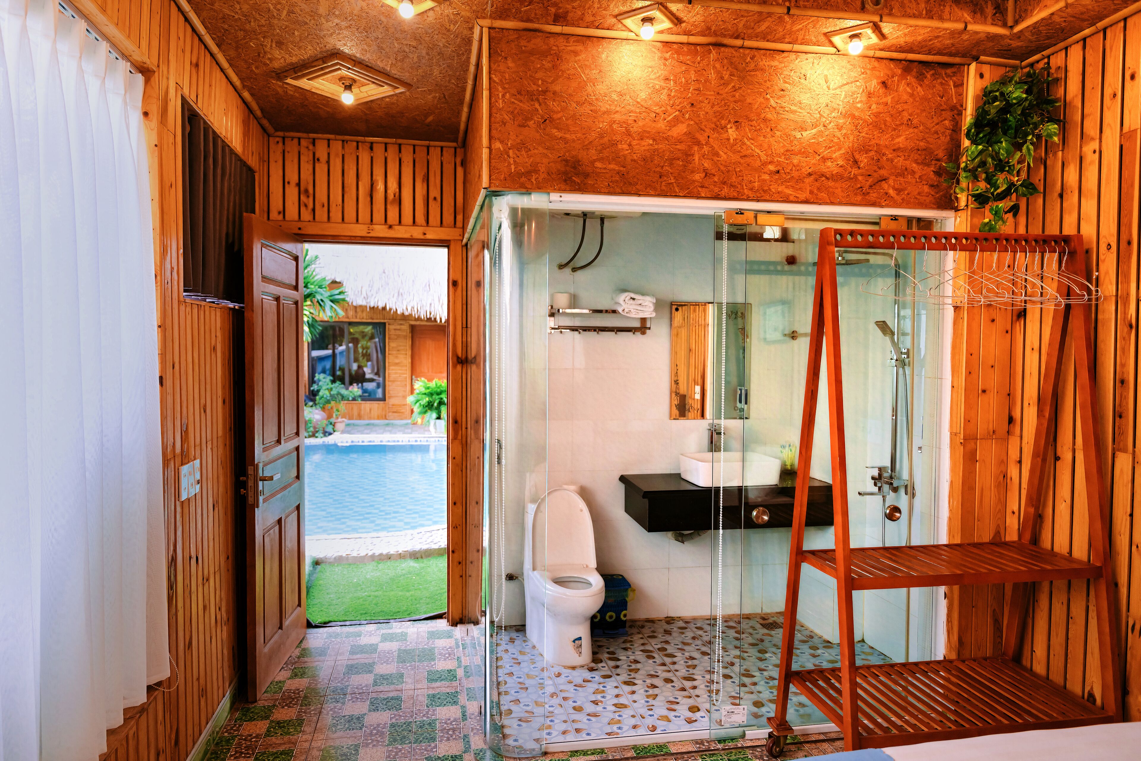 Chambre Double Deluxe, salle de bains privée, vue montagne