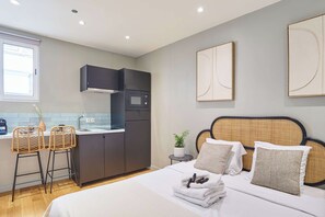 1 habitación y espacio para trabajar con laptop 