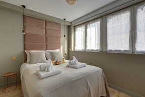 アパートメント | 2 室の ベッドルーム、ノートパソコン用作業スペース、アイロン / アイロン台、ベッドシーツ