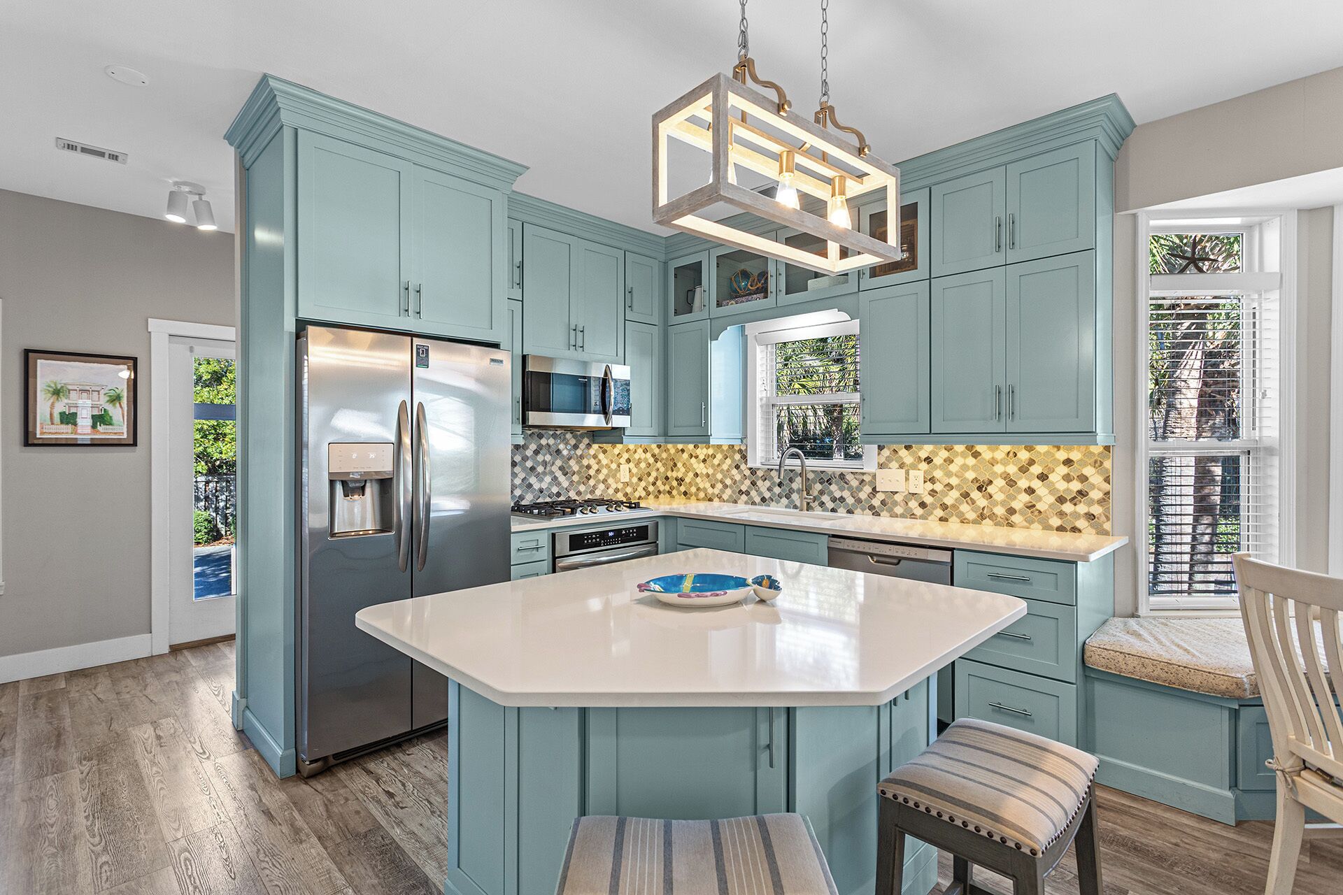 Dishwasher, dining tables