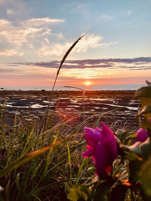 Am Strand, Liegestühle, Strandtücher