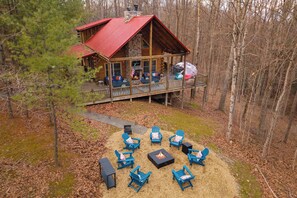 Terrace/patio - The Storybook House | Hot Tub • Sauna • Theater (Logan)