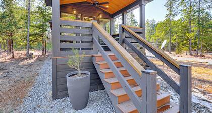 Fire Pit, Deck! Modern Tiny Home in Piney Woods